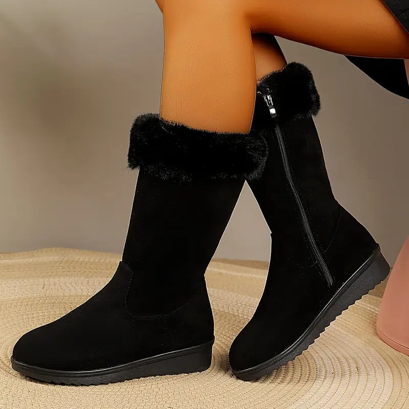 AMELIA™ - Elegant Mid-Calf Winter Boots