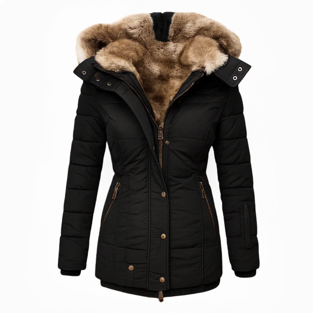 CHARLOTTE | Elegant Fur-Lined Winter Coat