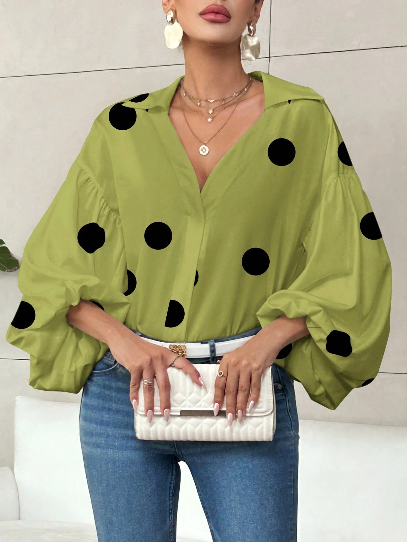 Dolira – Polka Dot Blouse