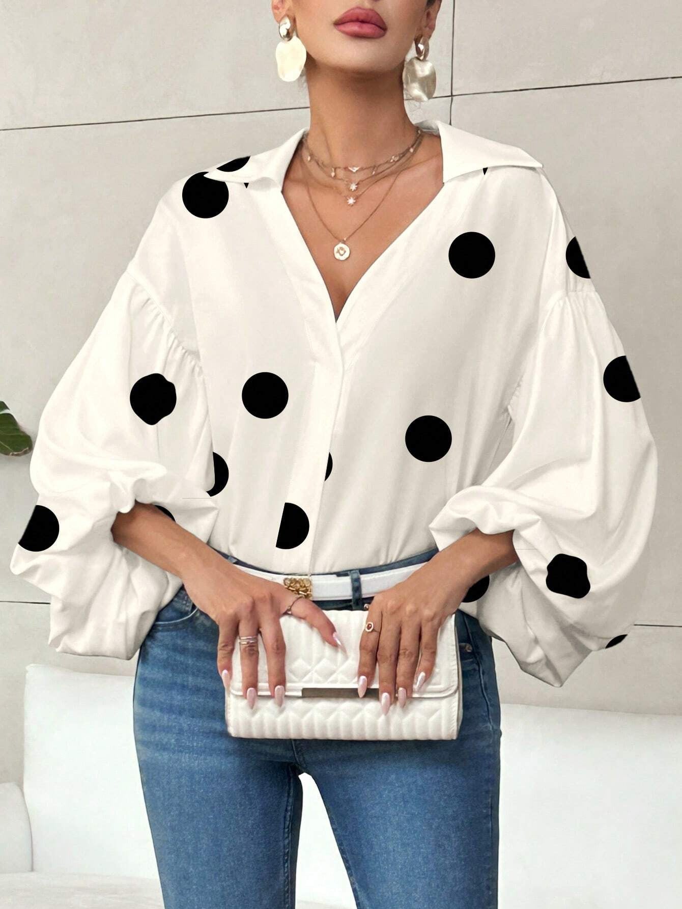 Dolira – Polka Dot Blouse