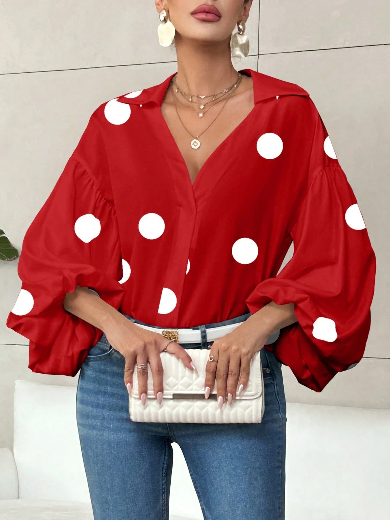 Dolira – Polka Dot Blouse