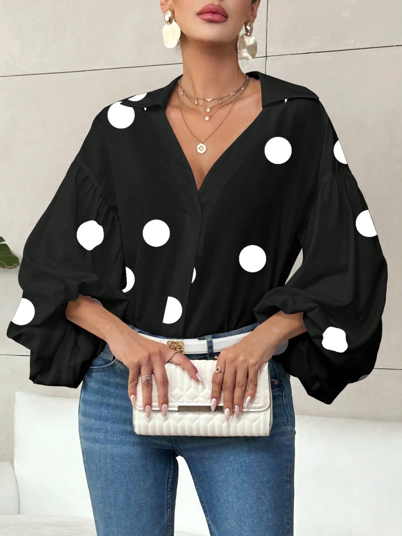 Dolira – Polka Dot Blouse