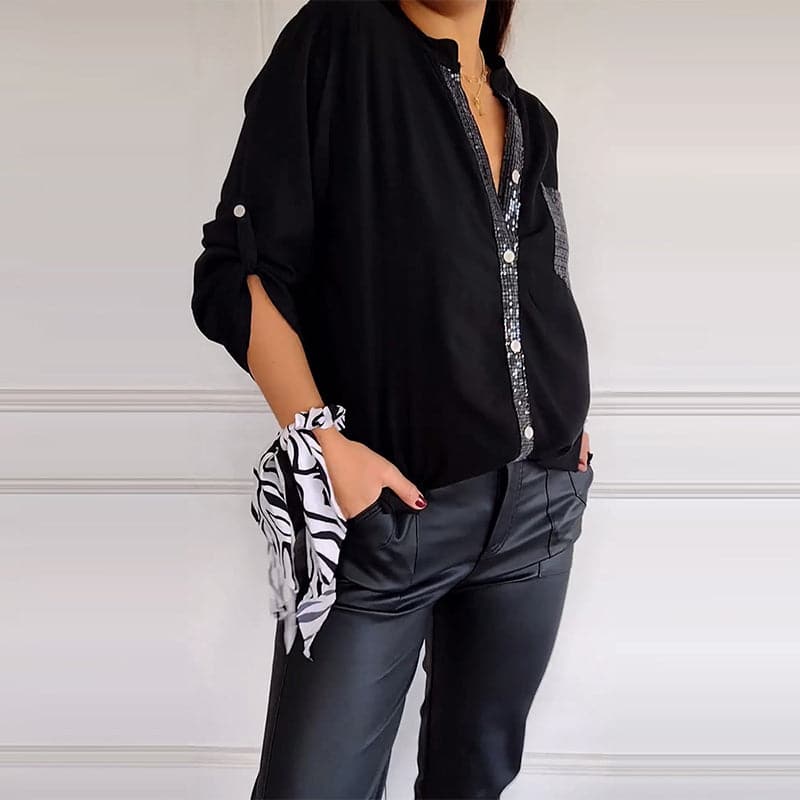 DANICA™ -  Sequin Detailed Blouse